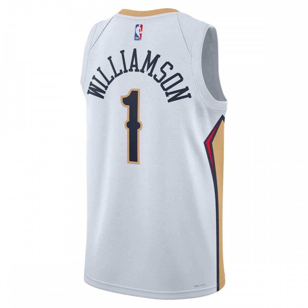 Zion Williamson New Orleans Pelicans Unisex 2022/23 Swingman Jersey - Association Edition - White-Pro Kit Vault | Brand New 26/27 Sports Jerseys